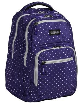 Kenneth Cole R-Tech Contour 16" Laptop Backpack - Blue/White Polka Dot
